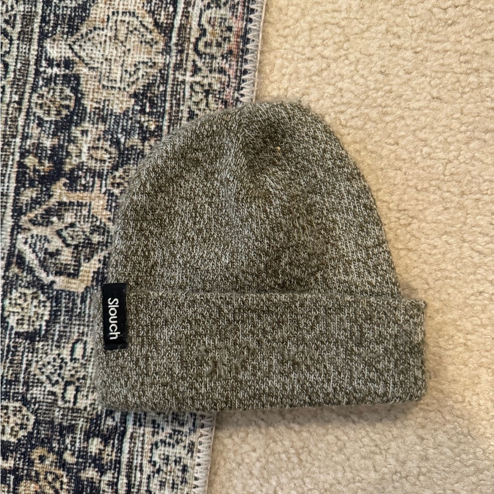 Slouch cuff Beanie size toddler, heathered brown